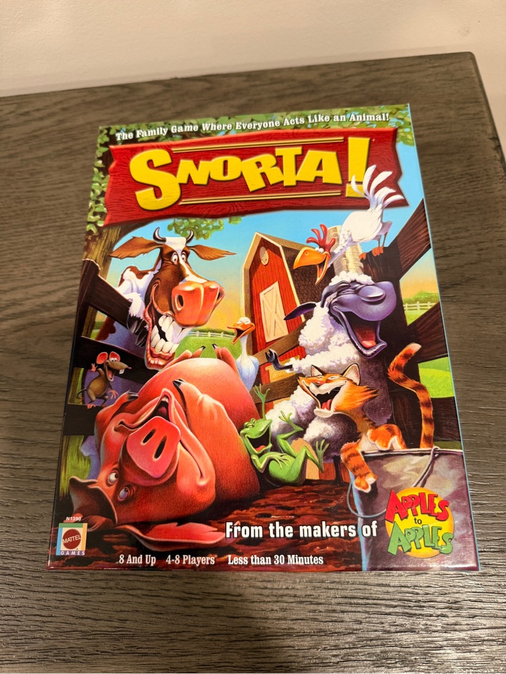 SNORTA! Farm Animal Barnyard Sounds Family Board Game Mattel - 2007
